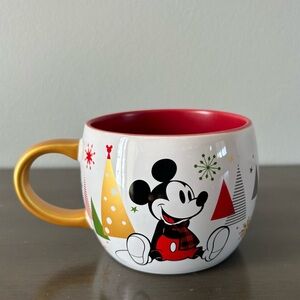 Disney Store Mickey Mouse and Minnie Mouse Holiday Mug